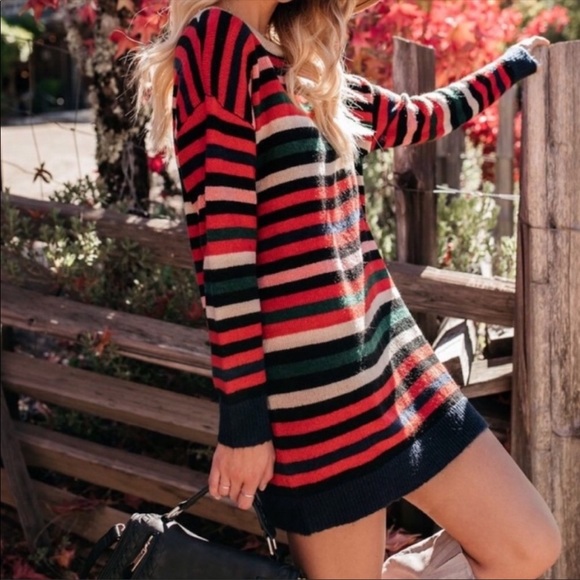 Vici striped sweater dress - Picture 2 of 9